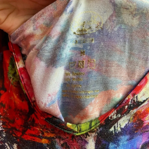 Blue Sky Bamboo Cotton  pleated dress Sz M - Picture 7 of 9